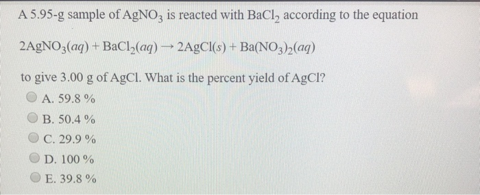 Solved Which Anion Will Form A Precipitate With Ba O A Chegg Com