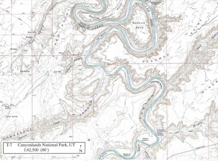 Solved The following questions are based on Map T-7, the | Chegg.com