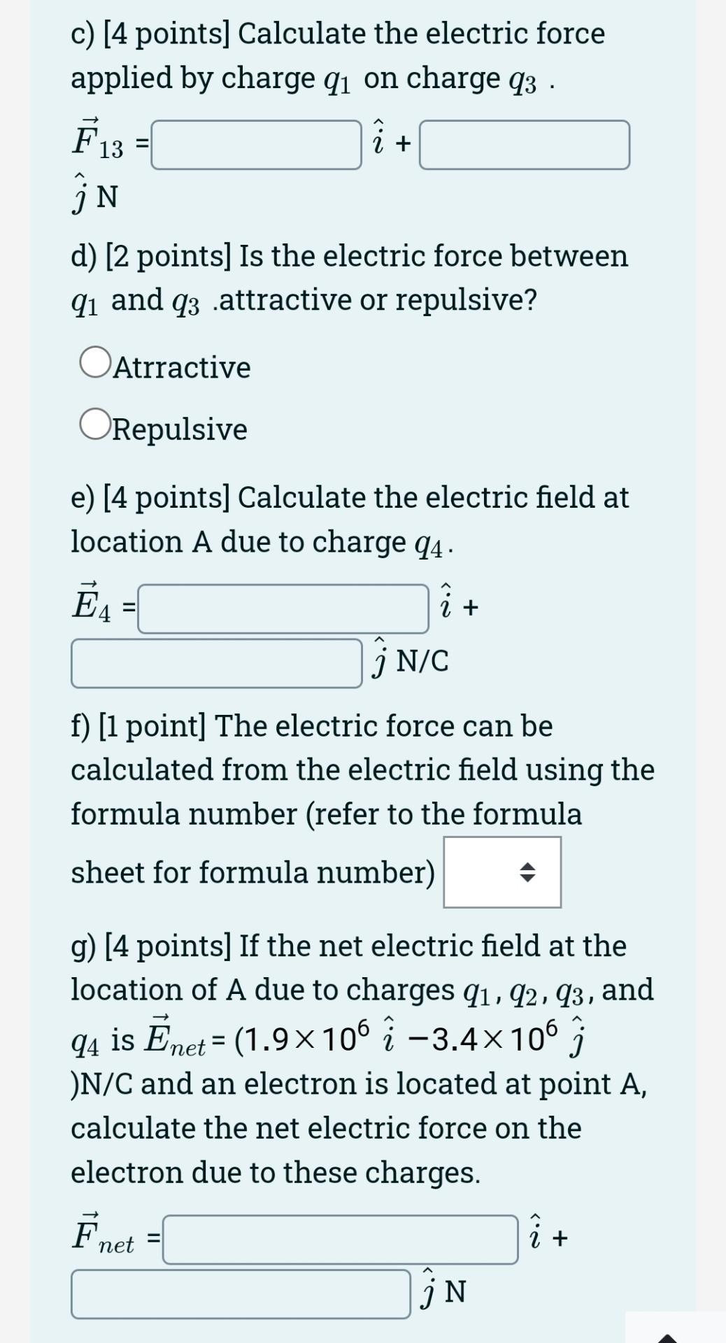 Solved Problem 2. [20 Points] Four-point Charges Are Located | Chegg.com