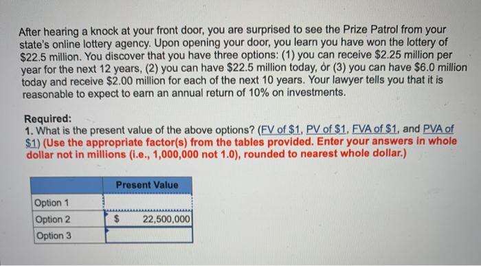 Solved After hearing a knock at your front door, you are | Chegg.com