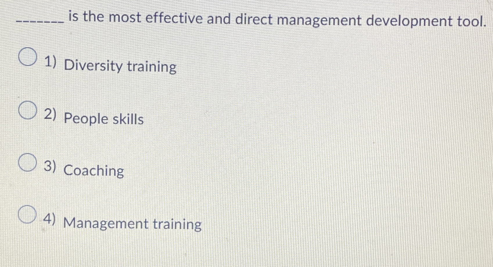 Solved is the most effective and direct management | Chegg.com