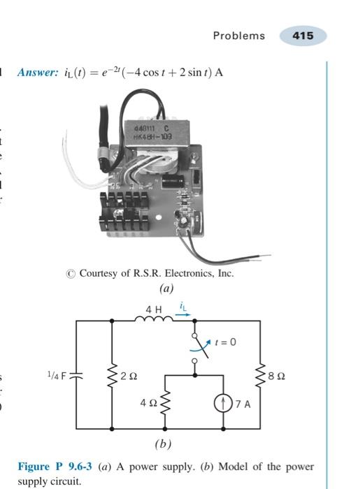 Solved P 9.6-3 A 240-W power supply circuit is shown in | Chegg.com