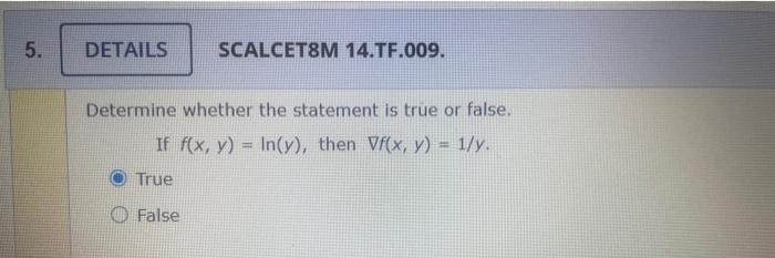 Solved Determine whether the statement is true or false. If | Chegg.com