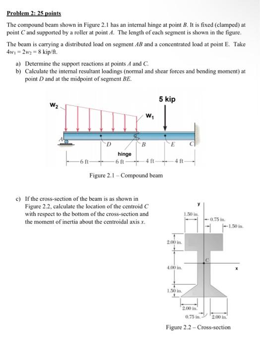 Problem 4: 30 points. A simply supported beam ABCD is | Chegg.com