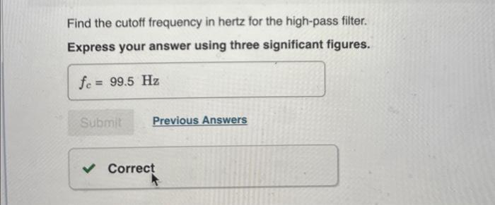 Solved Consider the RC filter shown in (Figure 1). Figure 1 | Chegg.com