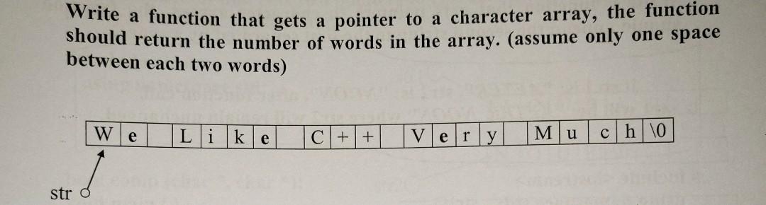 Solved Write a function that gets a pointer to a character | Chegg.com