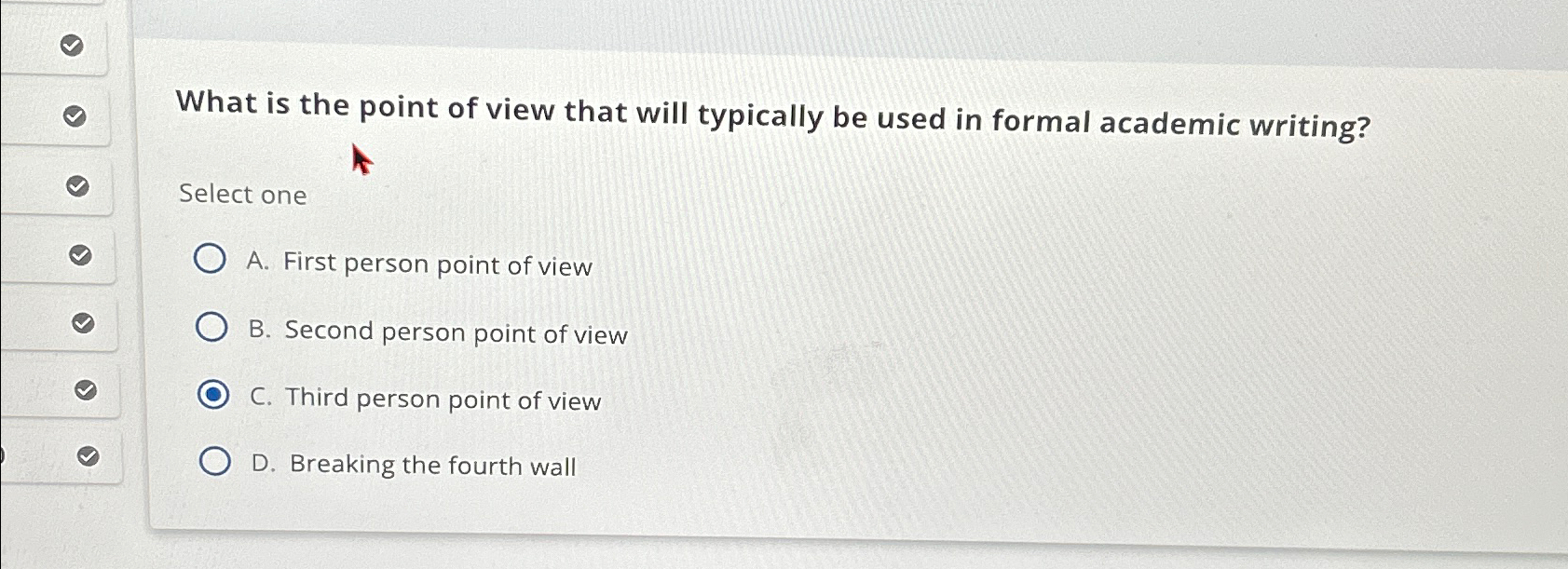 what point of view is used in a research paper