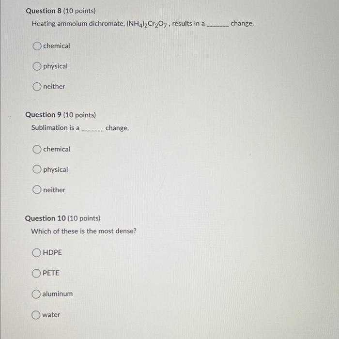 Solved please help me complete all 10 questions only help if | Chegg.com
