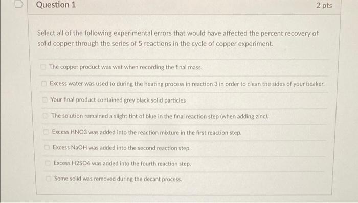 Solved Question 1 2 pts Select all of the following | Chegg.com