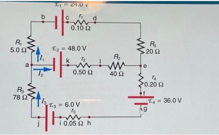 Solved Find The Currents Flowing In The Circuit | Chegg.com