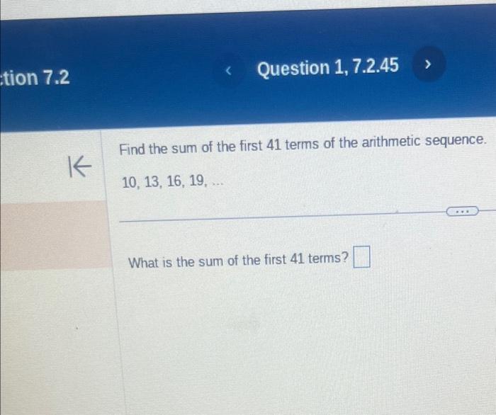 find the sum of the first 16 terms of the arithmetic sequence