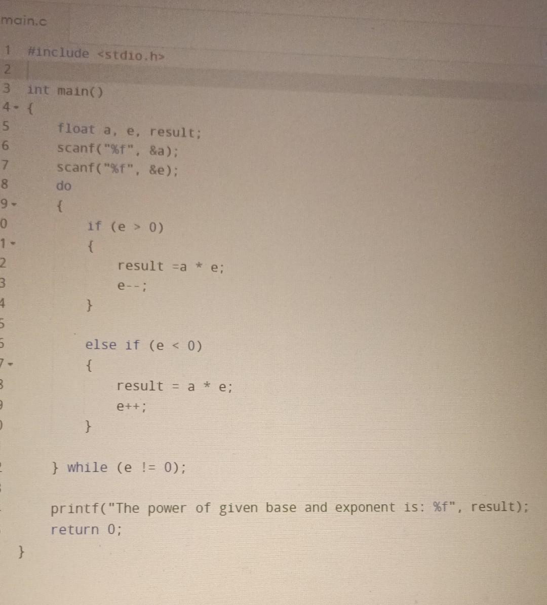 Solved we can't use math.h and pow(,) we've to do it using | Chegg.com