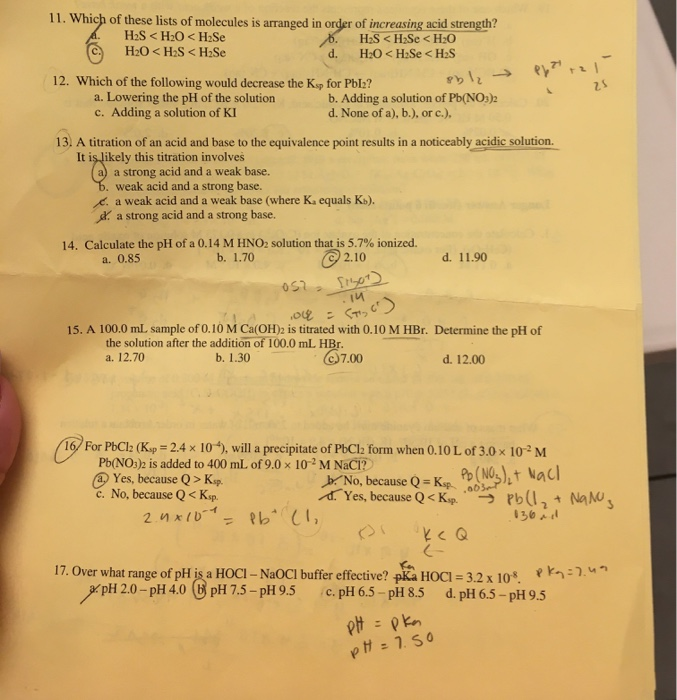 Solved 11 Which Of These Lists Of Molecules Is Arranged Chegg Com