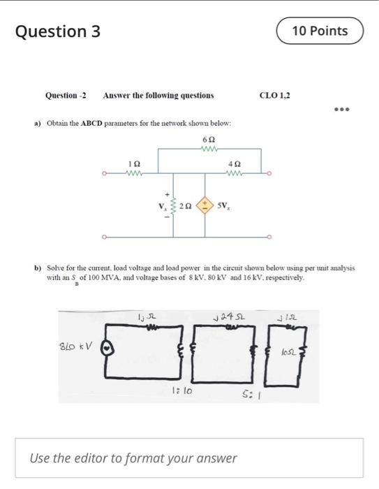 Solved Question 3 10 Points Question-2 Answer the following | Chegg.com