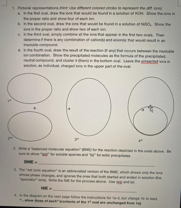 Solved 1. Pictorial Representations (Hint: Use Different | Chegg.com