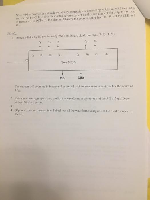 ELECTRICAL ENGINEERING TECHNOLOGY Counters Experiment | Chegg.com