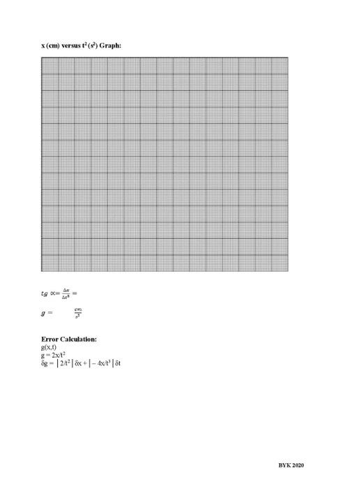 PHYSICS-I LABORATORY M-2 FREE FALL THEORETICAL | Chegg.com