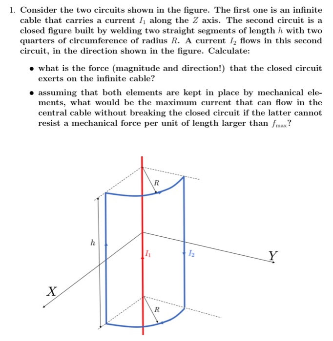 Solved 1. Consider the two circuits shown in the figure. The | Chegg.com