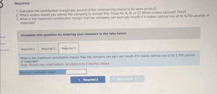 Solved Benolt Company produces three products-A, B, and C. | Chegg.com