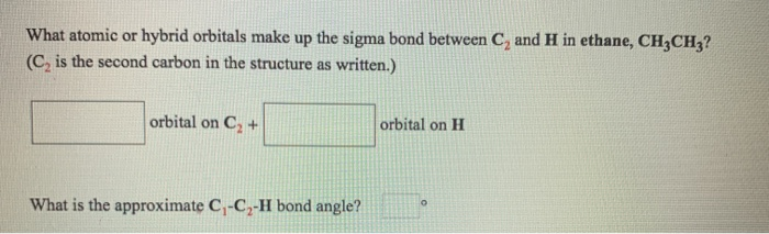 Solved What atomic or hybrid orbitals make up the sigma bond | Chegg.com