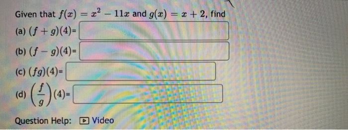 Solved Given the function f(x) = 2x + 7, evaluate and | Chegg.com