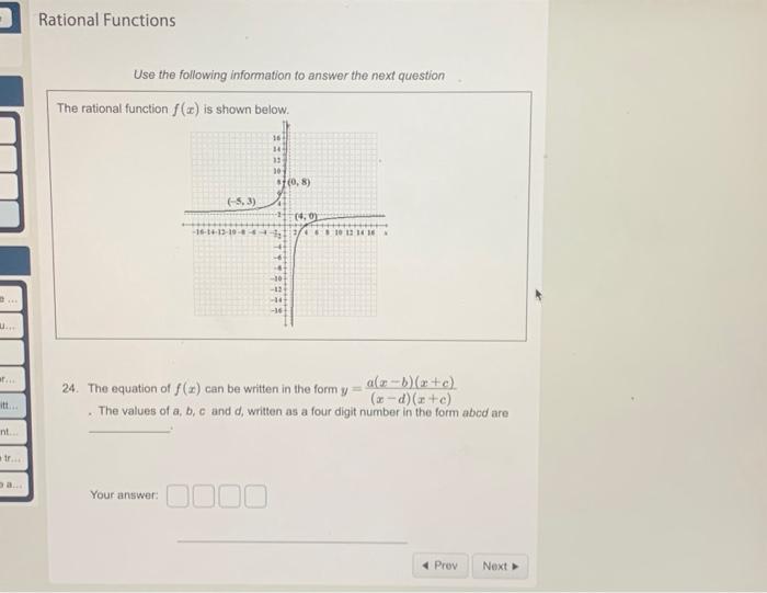 how to get the x and y intercept of a rational function