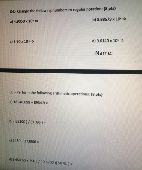 Solved Answer the following items: {SHOW ALL YOUR | Chegg.com