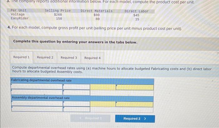 Solved Problem 17-4A (Static) Using departmental overhead | Chegg.com