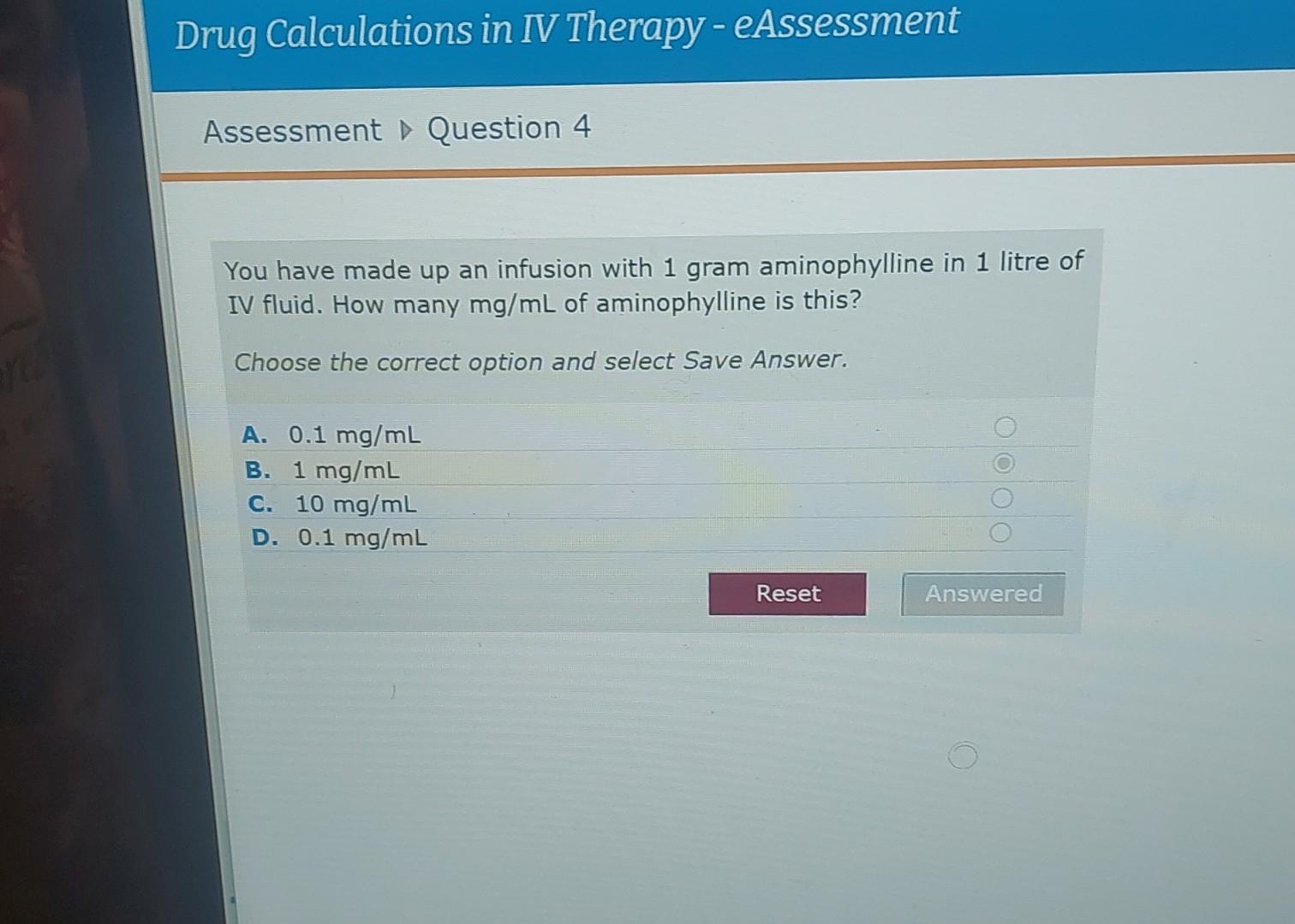 Solved You have made up an infusion with 1 gram | Chegg.com