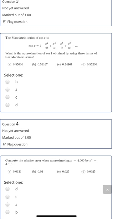Solved Question 3 Not yet answered Marked out of 1.00 P Flag | Chegg.com