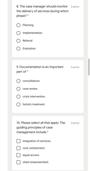 Solved 2 points 1. Please select all that apply: Many | Chegg.com