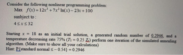 Consider the following nonlinear programming problem: | Chegg.com