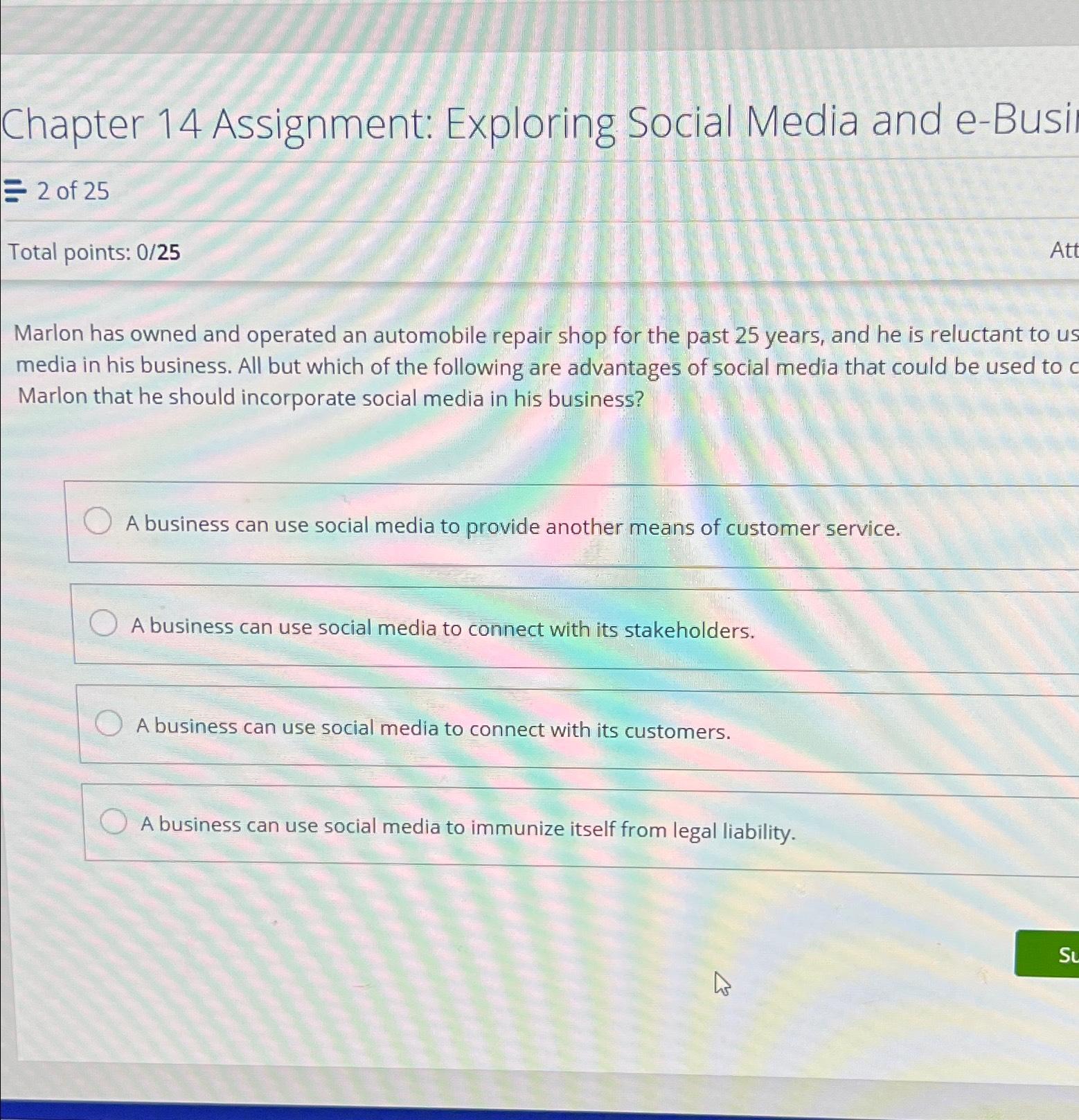 Solved Chapter 14 ﻿Assignment: Exploring Social Media And | Chegg.com