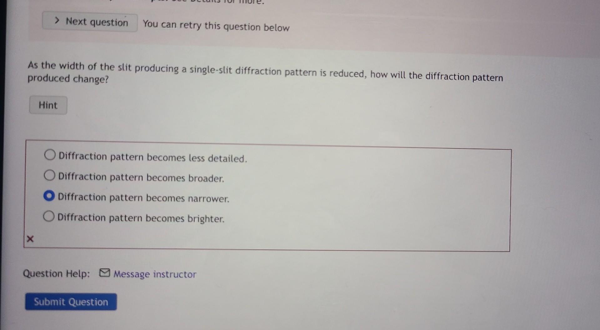 Solved the 3rd and 4th options are wrong, I have one last | Chegg.com