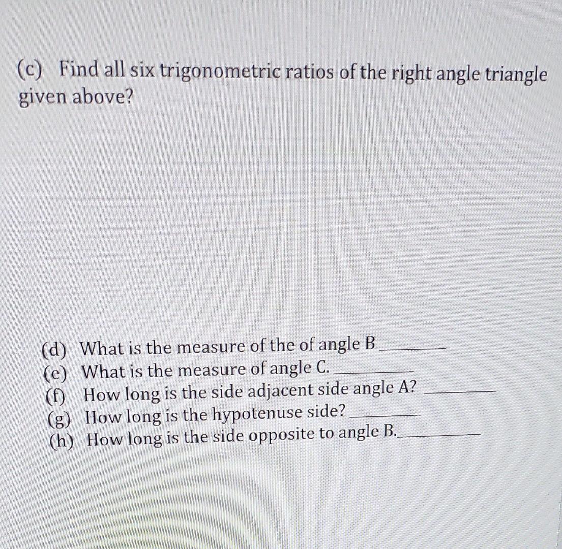 find the missing side of a right angle triangle calculator