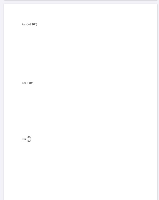 Solved Find the exact value of each trigonometric function. | Chegg.com