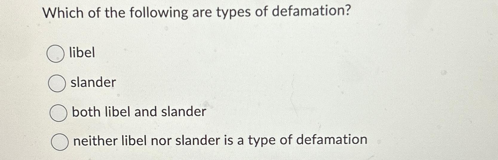 Solved Which of the following are types of | Chegg.com