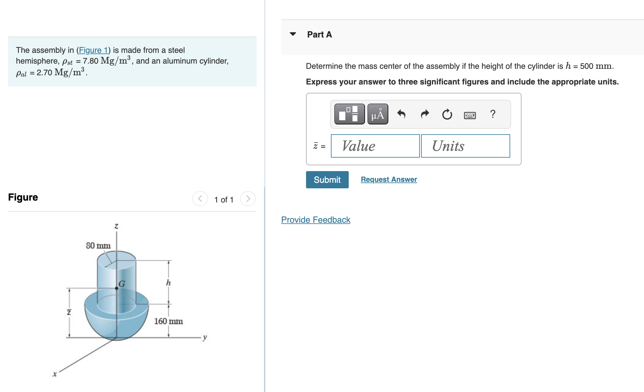 Solved Part AThe assembly in (Figure 1) is ﻿made from a | Chegg.com