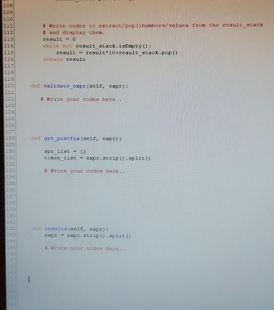 Solved in python. implement specified applications of Stack | Chegg.com
