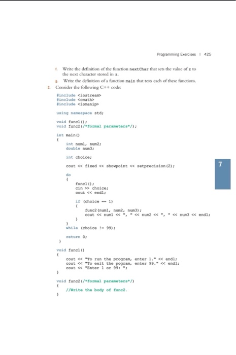 Solved 424 Chapter 7: User-Defined Functions II U-u + | Chegg.com