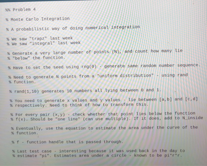 Solved Please help solve with matlab language. please make | Chegg.com