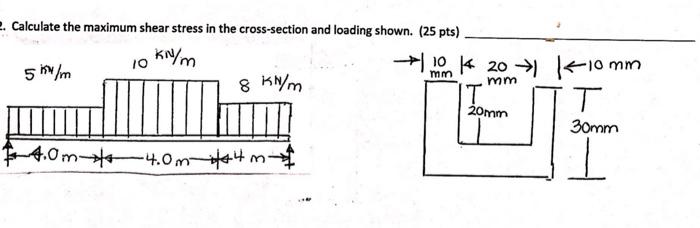 Solved Calculate the maximum shear stress in the | Chegg.com