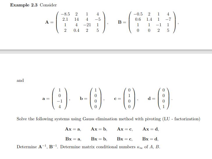 Solved Example 2.2 ﻿Determine matrix L of Cholesky | Chegg.com