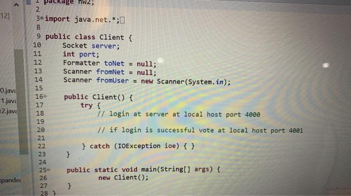 Solved 12] 0.jave 1.java 12.java Package nW2; 2 3e import | Chegg.com
