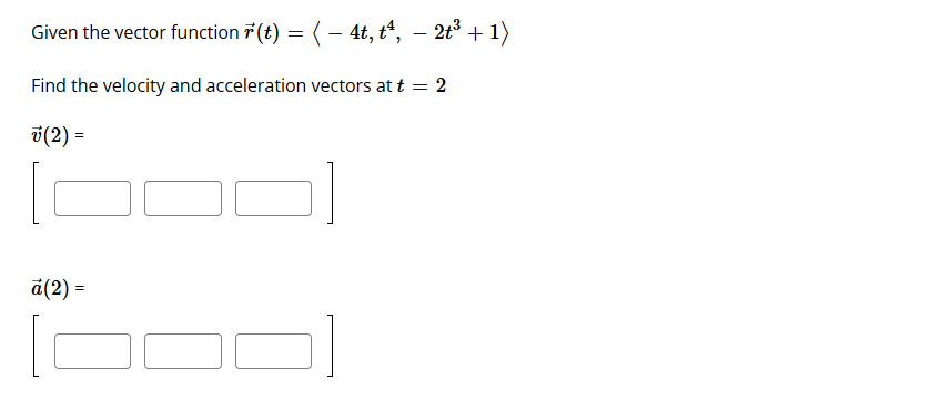 Vector T 4 Examples Solved Given the vector function | Chegg.com