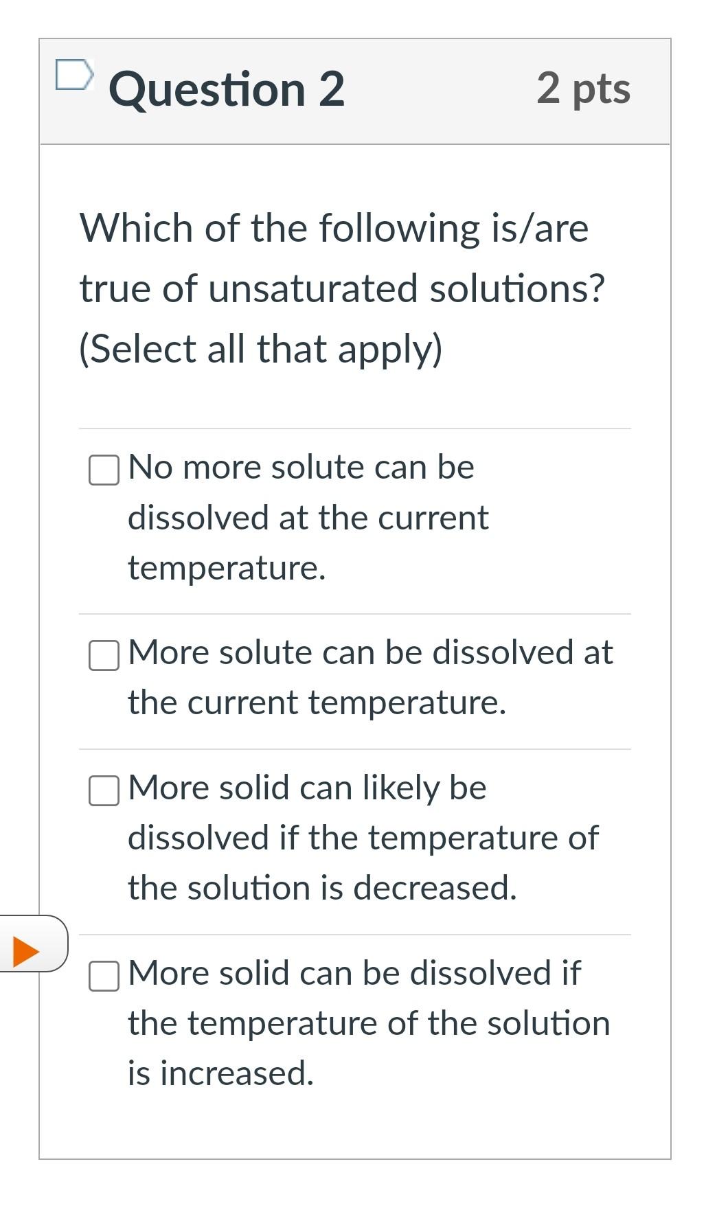 Solved Question 1 2 pts Which of the following is not a | Chegg.com