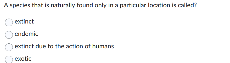Solved A Species That Is Naturally Found Only In A Chegg Solved A Species That Is Naturally Found Only In A Chegg