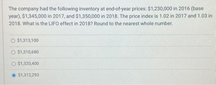 Solved The Company Had The Following Inventory At | Chegg.com