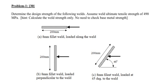 Solved Problem-1: 301 Determine the design strength of the | Chegg.com