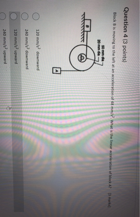 Solved Question 4 (3 Points) Block B Is Moving To The Left | Chegg.com